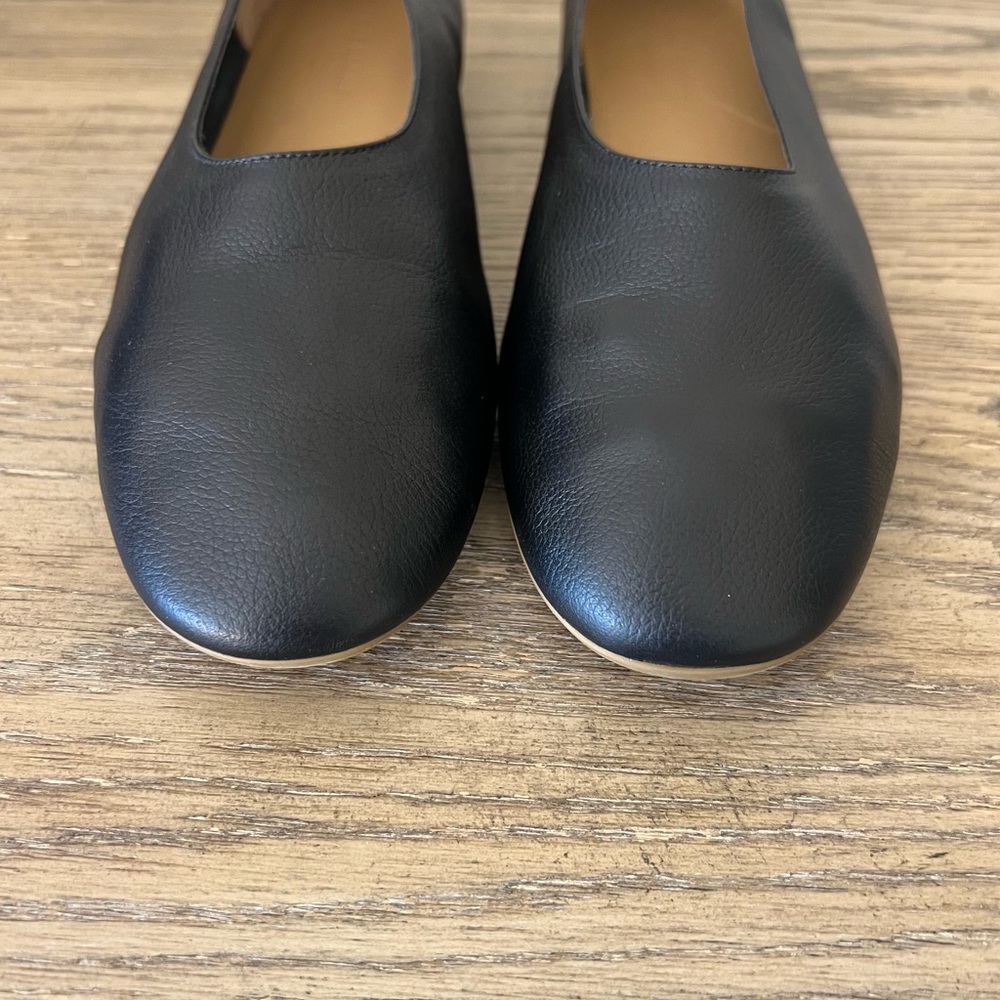 Everlane The Day Glove ballet flat black leather minimalist classic sz 8 - Picture 8 of 12